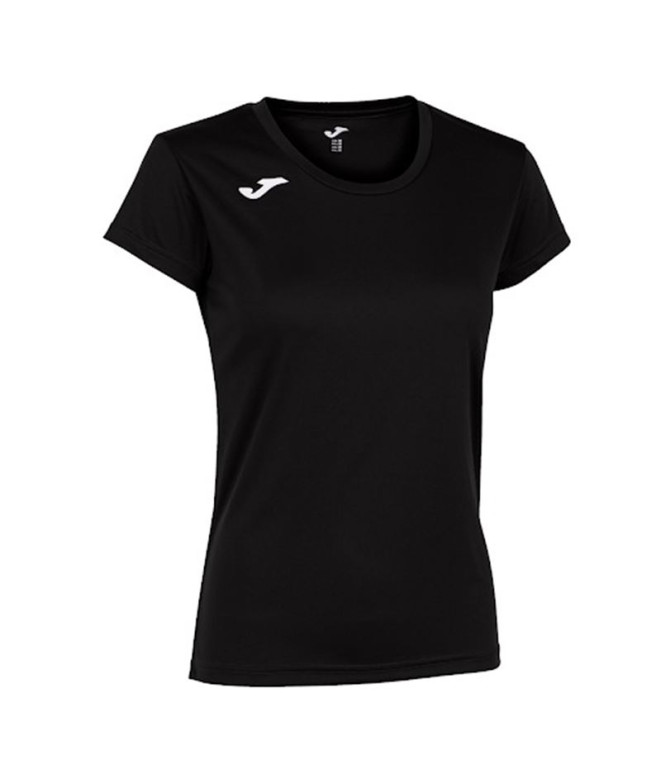 Camiseta de Running Joma Record II Manga Corta Mujer/Niña Negro