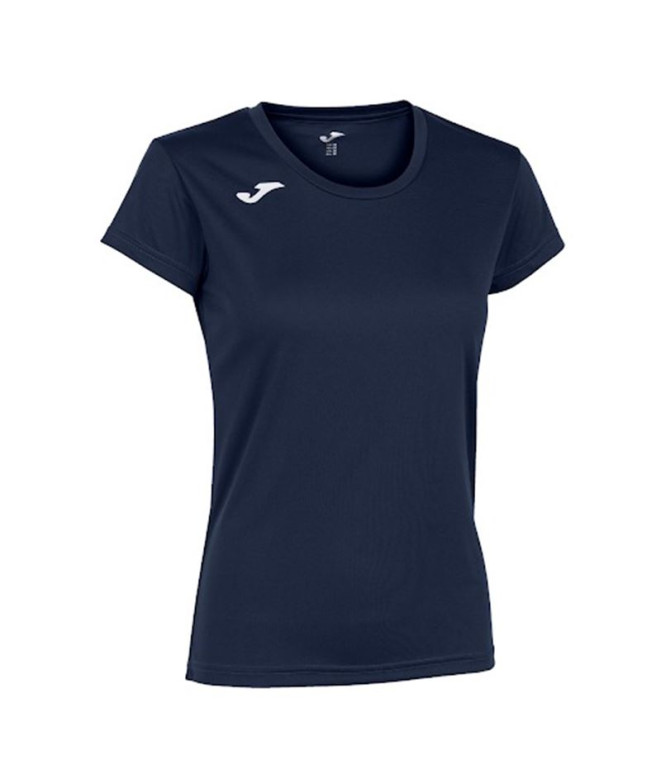 T-shirt Running Joma FemmeFille de Record II Short Sleeve / Marine