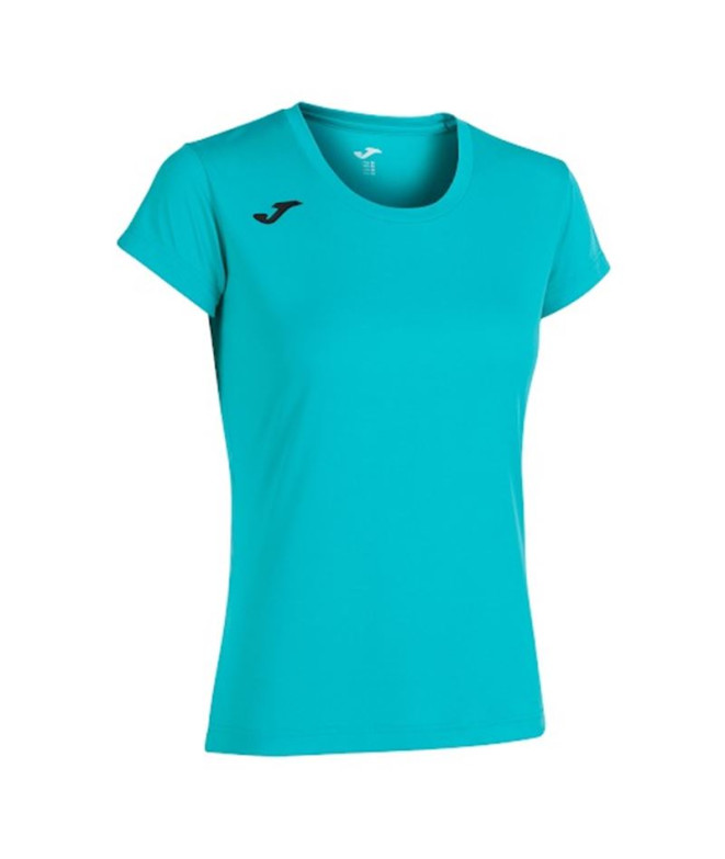 Camiseta de Running Joma Record II Manga Corta Mujer/Niña Turquesa