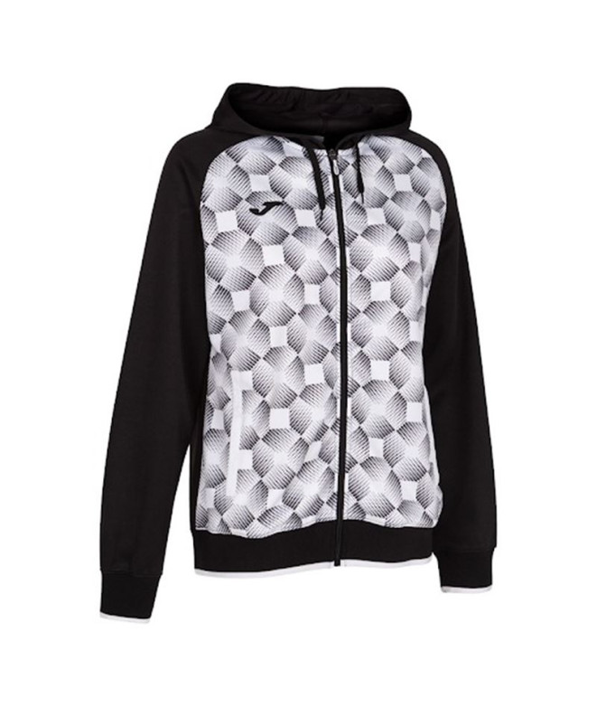 Chaqueta Joma Supernova III Con Capucha Mujer/Niña Negro Blanco