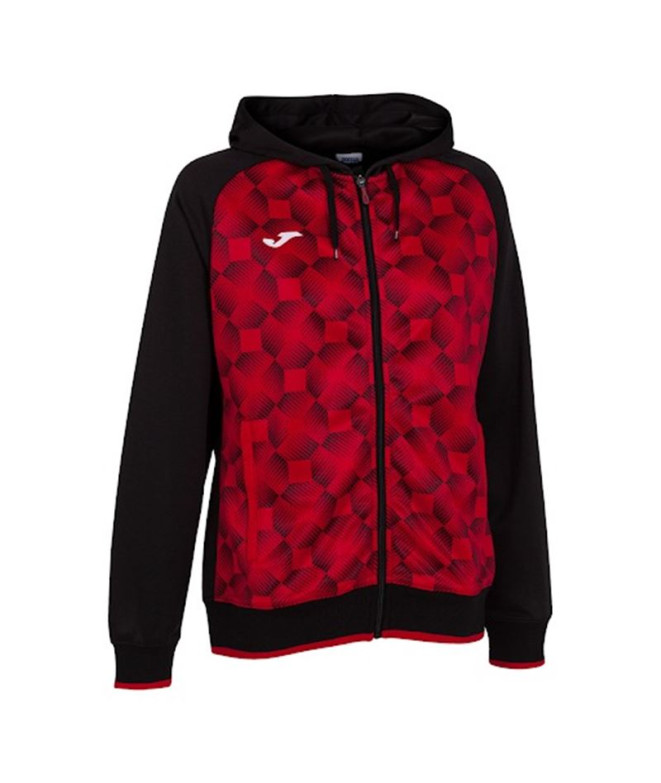 Chaqueta Joma Supernova III Con Capucha Mujer/Niña Negro Rojo