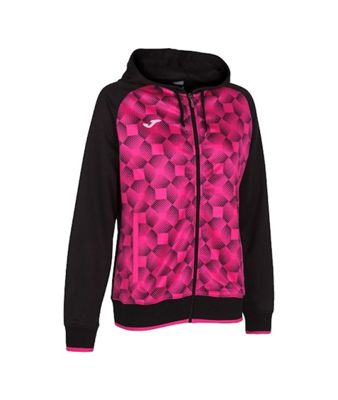 Veste Joma FemmeFille Supernova III Hooded / Noir Fluor Pink