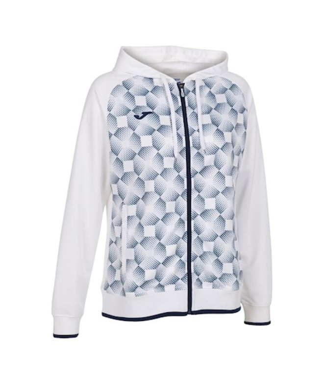 Chaqueta Joma Supernova III Con Capucha Mujer/Niña Blanco Marino