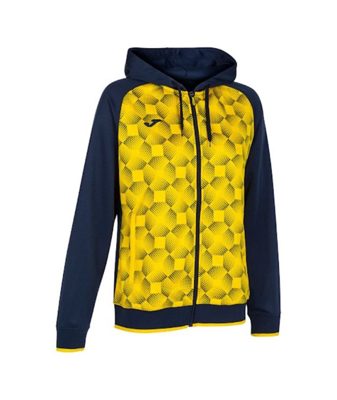 Chaqueta Joma Supernova III Con Capucha Mujer/Niña Marino Amarillo