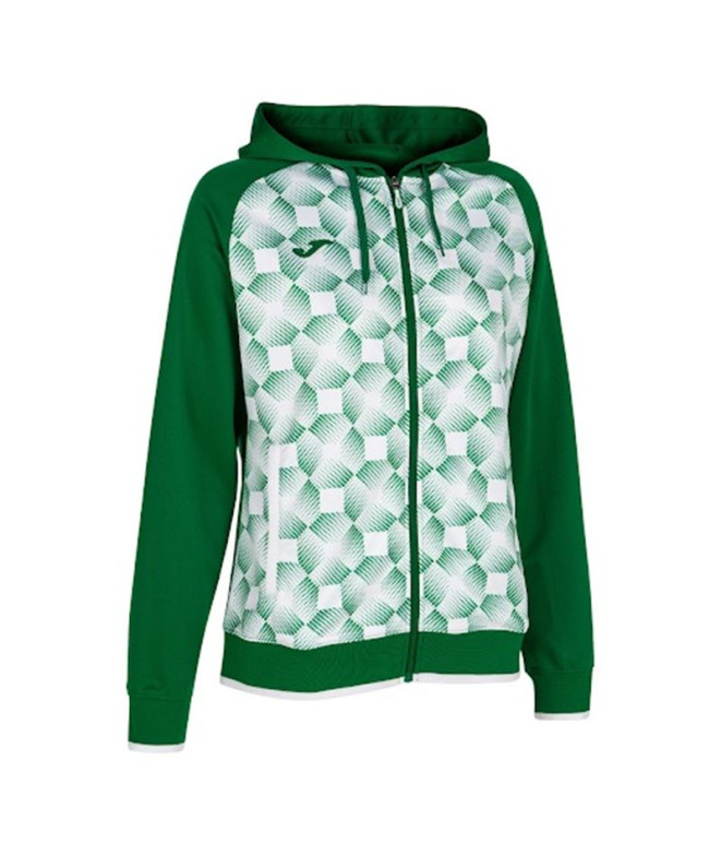 Chaqueta Joma Supernova III Con Capucha Mujer/Niña Verde Blanco