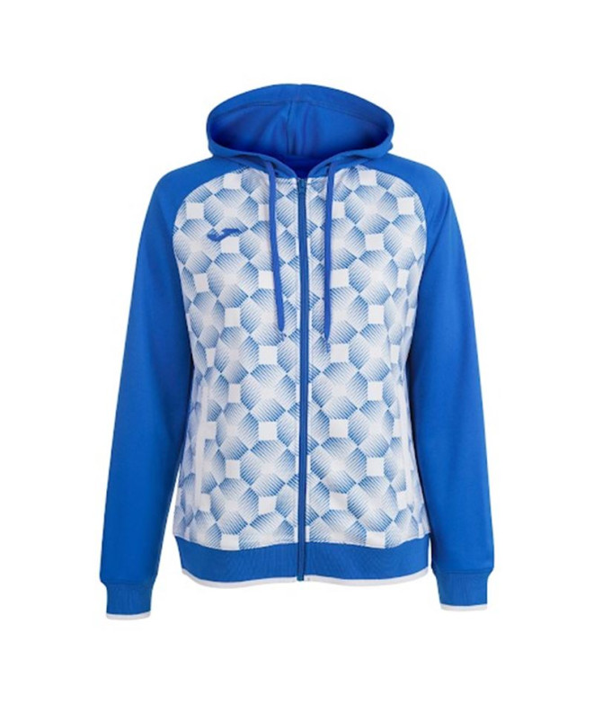 Veste Joma FemmeFille Supernova III Hooded / Blanc royal