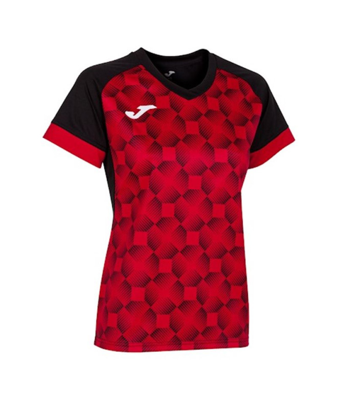 Camiseta Joma MulherMenina Manga curta Supernova III / Preto Vermelho