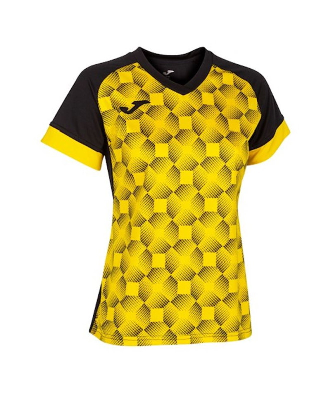 Camiseta Joma MulherMenina Manga curta Supernova III / Preto Amarelo