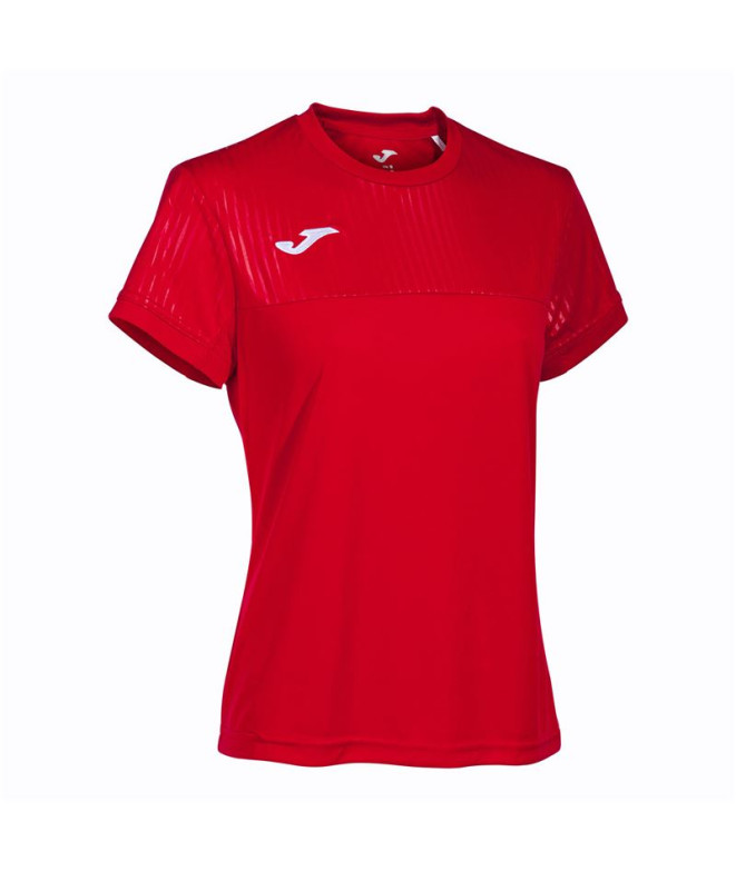 Camiseta Tênis Pádel Joma Mulher Manga curta / Vermelho Montreal