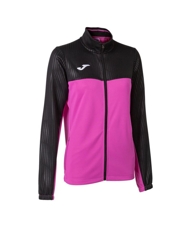 Chaqueta de Tenis / Pádel Joma Montreal Mujer Rosa Flúor Negro