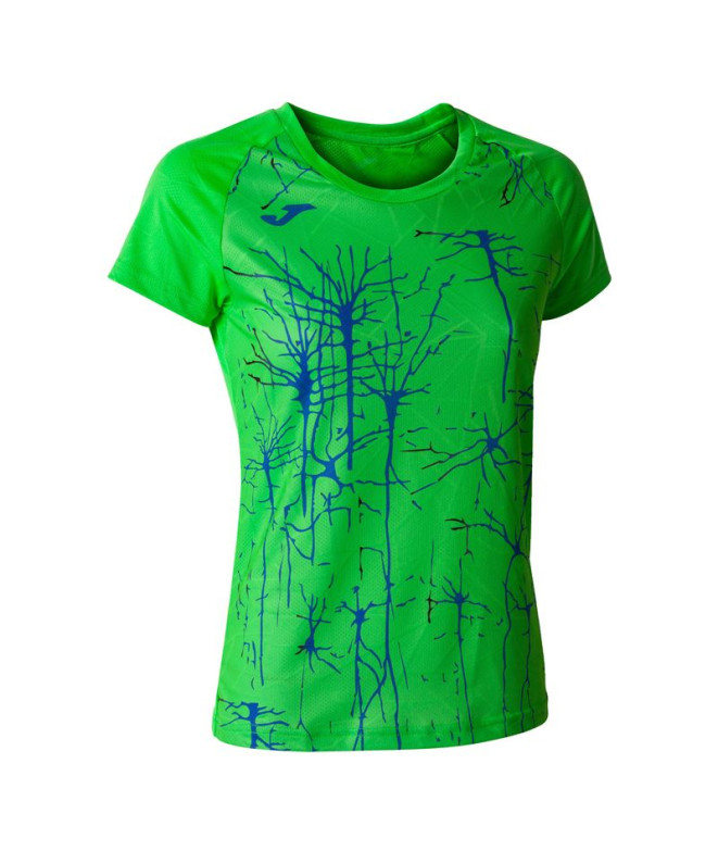 Camiseta Manga Corta Joma Elite IX Mujer Verde Flúor
