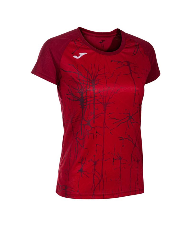 Camiseta Joma Mulher Manga curta Elite IX Vermelho