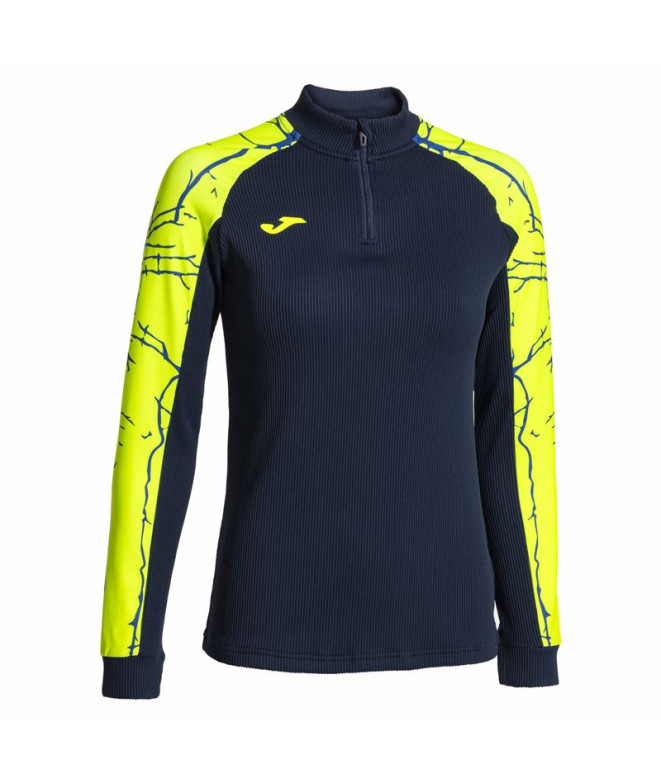 Sweat Joma Femme Elite IX Marine Jaune fluo