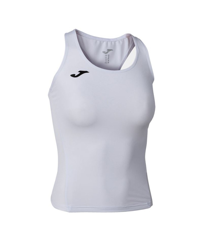 Camiseta Running Joma Mulher Menina Suspensórios R-Winner / Branco