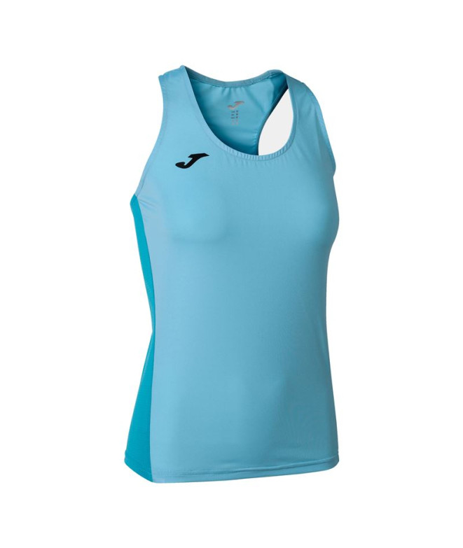 Camiseta Running Joma Mulher Menina Suspensórios R-Winner / Azul celeste