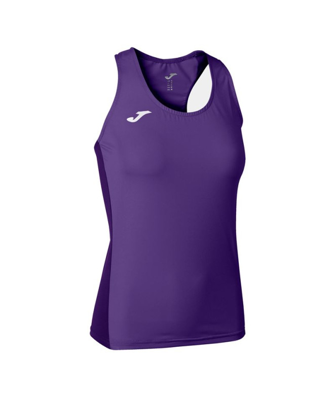 Camiseta Running Joma Mulher Menina Suspensórios R-Winner / Roxo