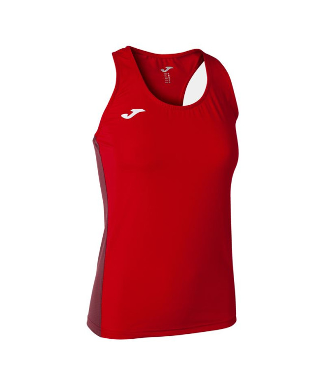 Camiseta Running Joma Mulher Menina Suspensórios R-Winner / Vermelho