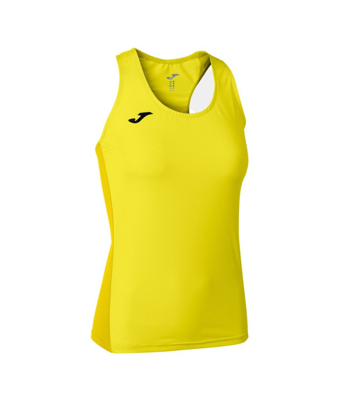 Camiseta Running Joma Mulher Menina Suspensórios R-Winner / Amarelo