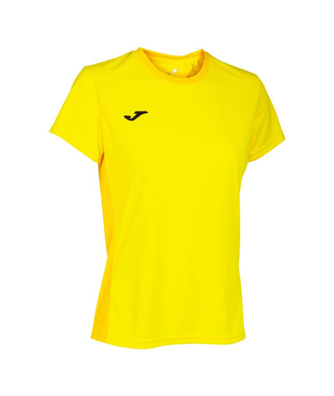 Camiseta Manga Corta Joma Winner II Mujer Amarillo