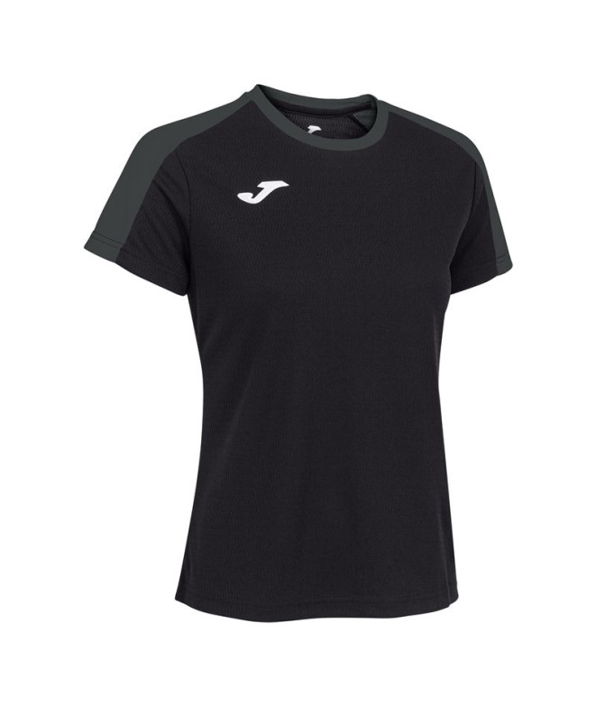 T-shirt Joma Femme Championnat Eco à manches courtes Anthracite Noir