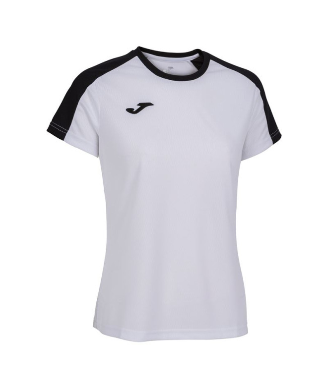 Camiseta Joma Mulher Campeonato Eco de manga curta Branco Preto