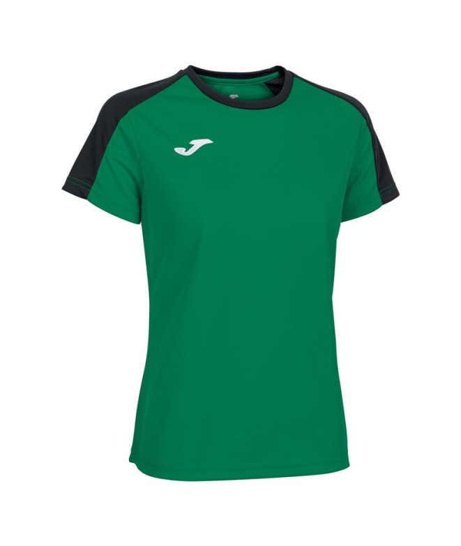 Camiseta Manga Corta Joma Eco Championship Mujer Verde Negro