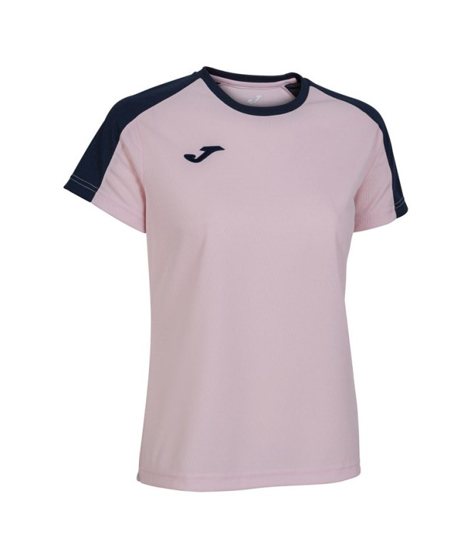 Camiseta Joma Mulher Campeonato Eco de manga curta rosa-marinho