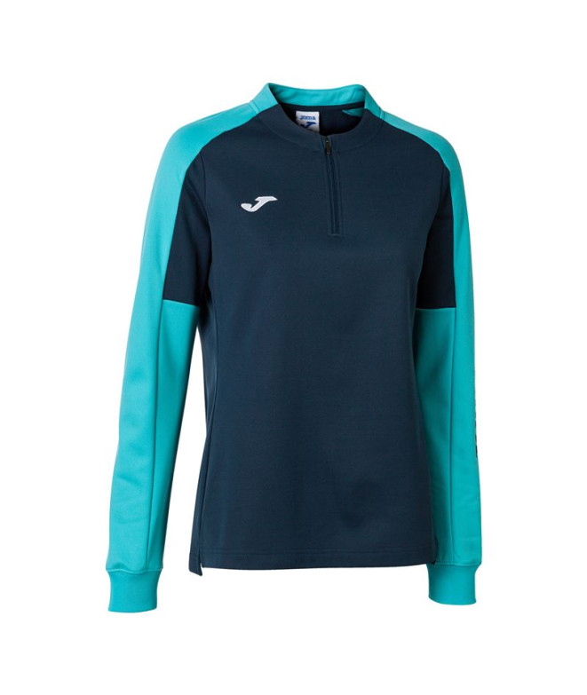 Sudadera Joma Eco Championship Mujer Marino Turquesa Flúor