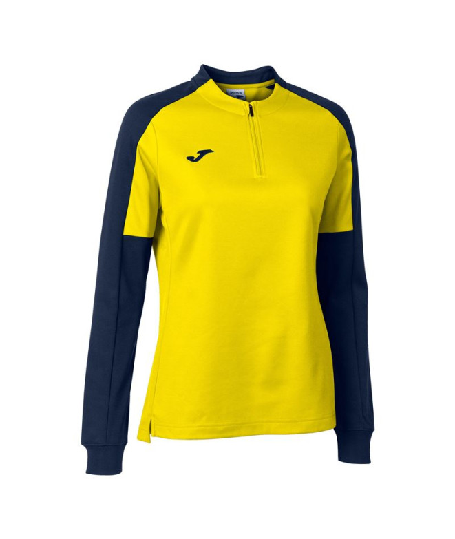 Moletom Joma Mulher Eco Campeonato Amarelo Marinho