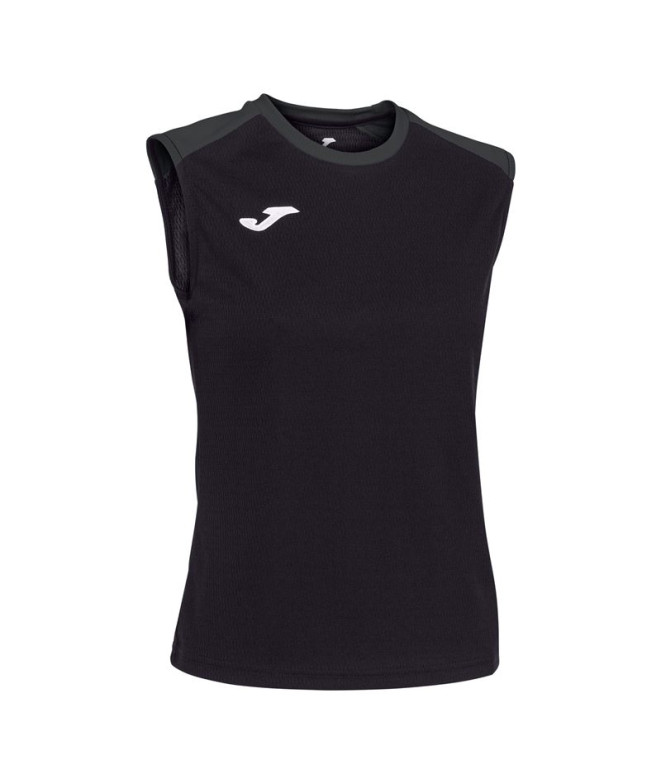 Camiseta Joma Mulher Braces Eco Championship Antracite Preto