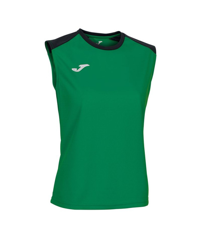 Camiseta Tirantes Joma Eco Championship Mujer Verde Negro