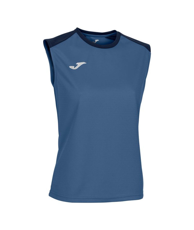 Camiseta Joma Mulher Braçadeiras Eco Championship Azul-marinho