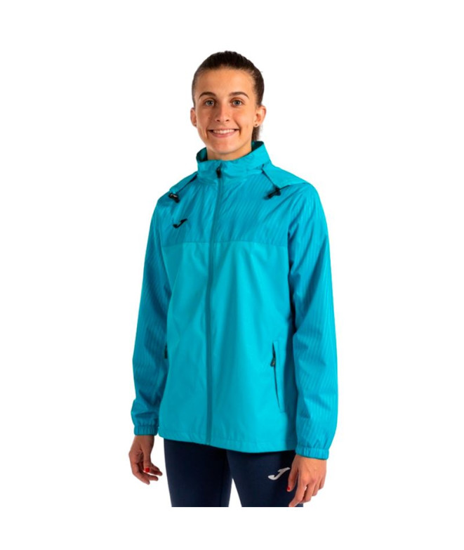 Chubasquero Joma Montreal Mujer Turquesa Flúor