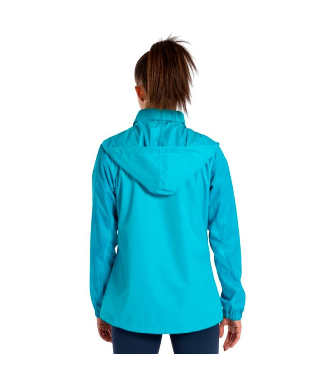 Chubasquero Joma Montreal Mujer Turquesa Flúor