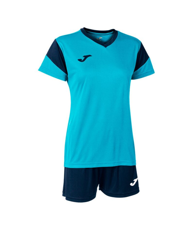 Ensemble Joma Femme de Futbol Phoenix Turquesa Flúor Marino