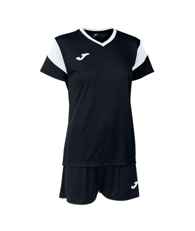 Conjunto Futebol Joma Mulher de Phoenix Black White