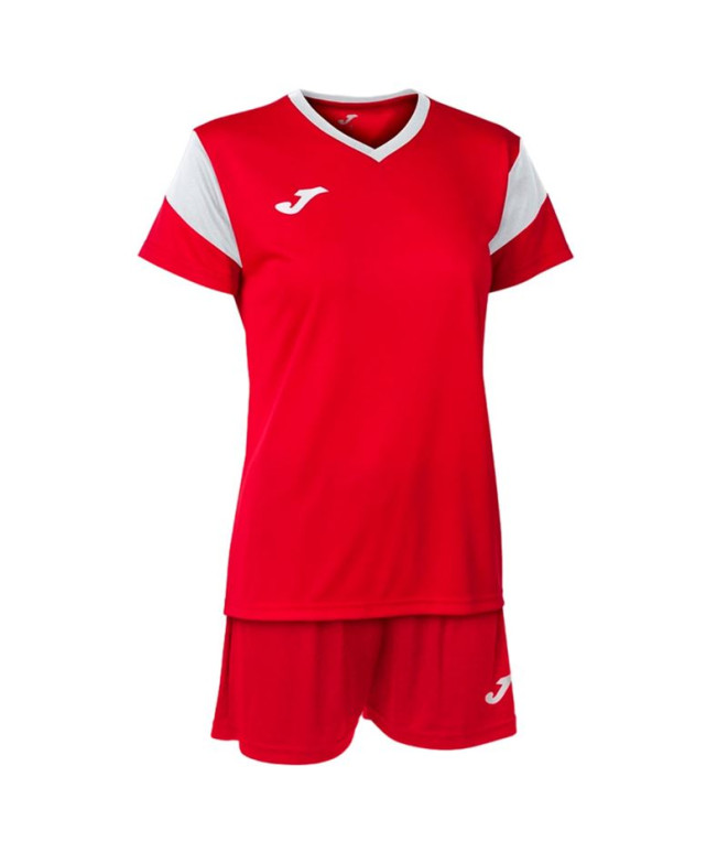 Conjunto Futebol Joma Mulher de Phoenix Red White