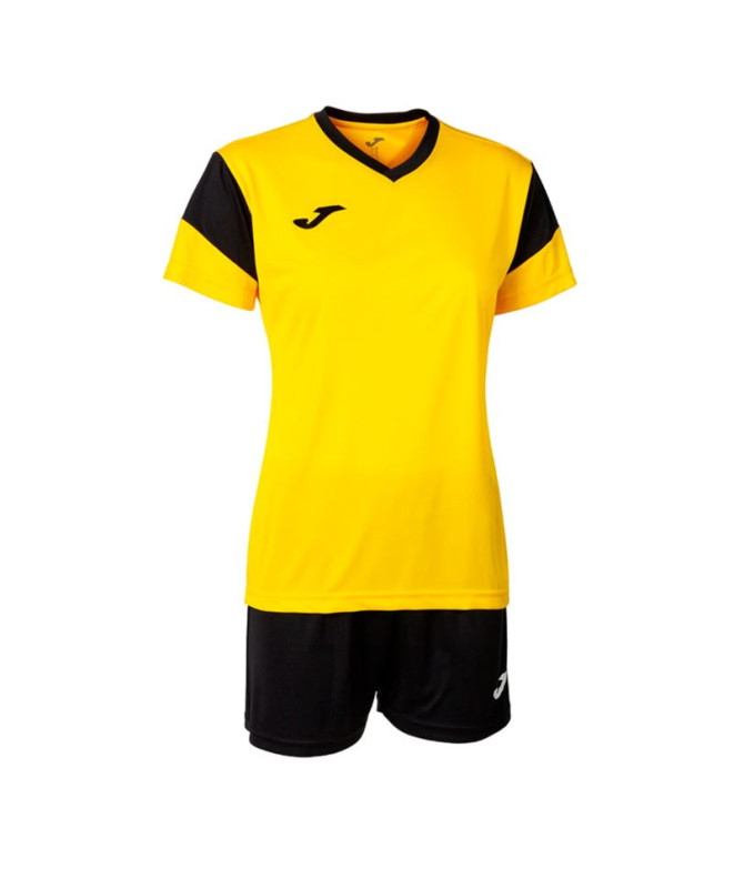 Conjunto Joma Mulher de Futbol Phoenix Amarelo Preto