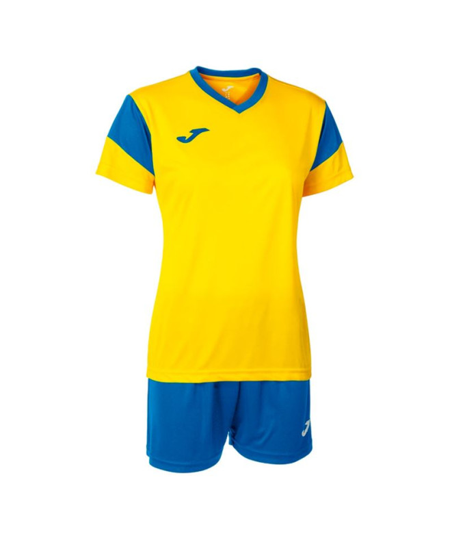 Conjunto Joma Mulher de Futbol Phoenix Amarelo Royal