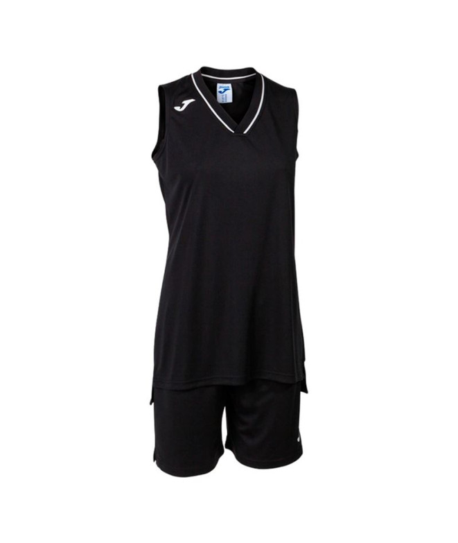 Conjunto de Baloncesto Joma Atlanta Mujer Negro Blanco