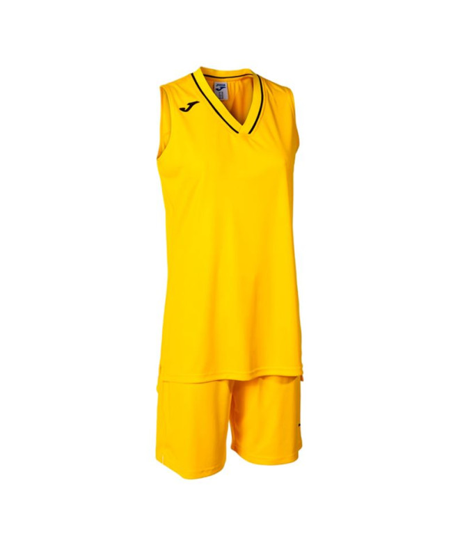 Conjunto Basquetebol Joma Mulher de Atlanta Amarelo Preto