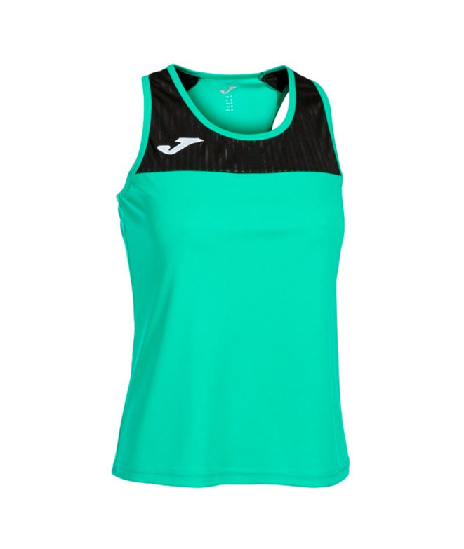Camiseta de Tenis Joma Tirantes Montreal Mujer Verde Negro