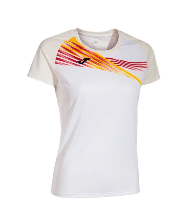 Camiseta Running Joma de Elite X Manga curta branca Menina