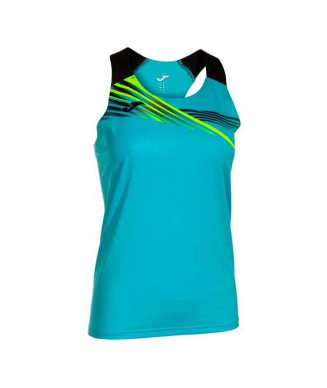 Camiseta Running Joma por Elite X Fluorine Turquoise Elite X Black Braces Menina