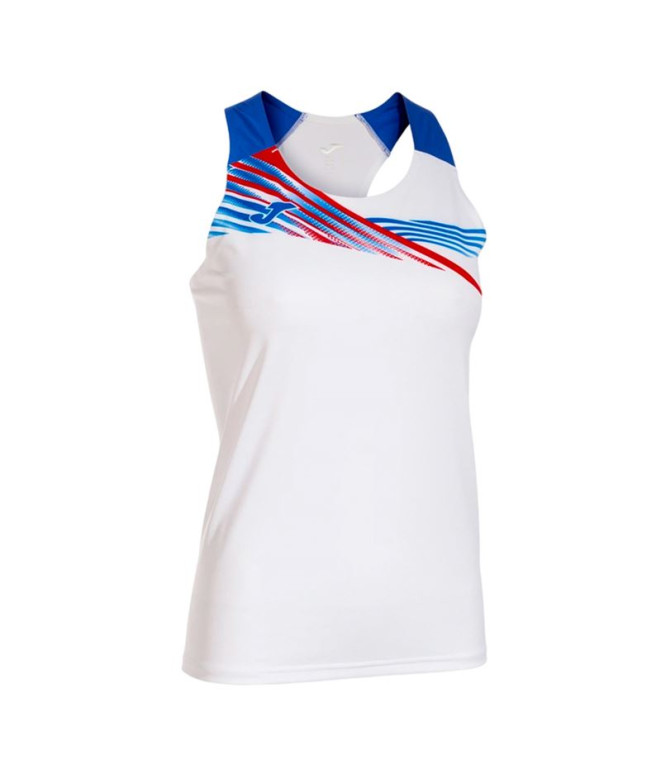 Camiseta de Running Joma Tirantes Elite X Blanco Royal Niña