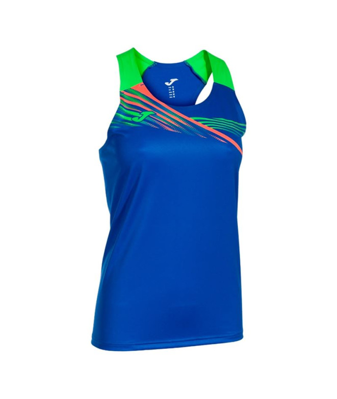 Camiseta Running Joma por Elite X Royal Green Fluorine Green Braçadeiras Menina