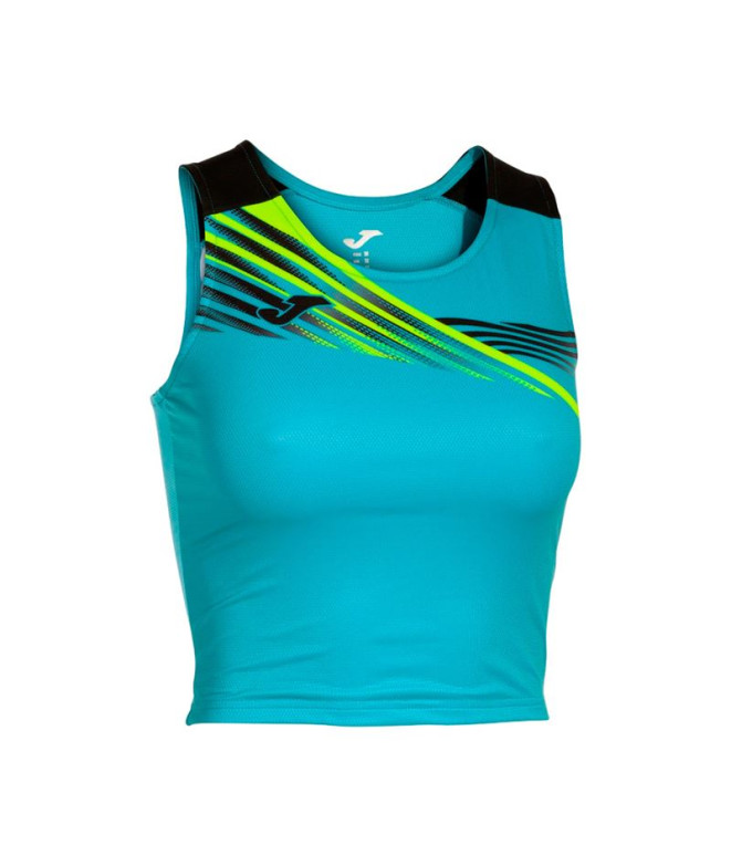 Top Running Joma por Elite X Turquoise Fluorine Black Menina