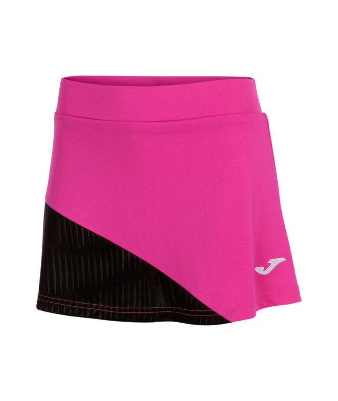 Jupe Tennis Joma de Montréal Rose fluo Noir Fille