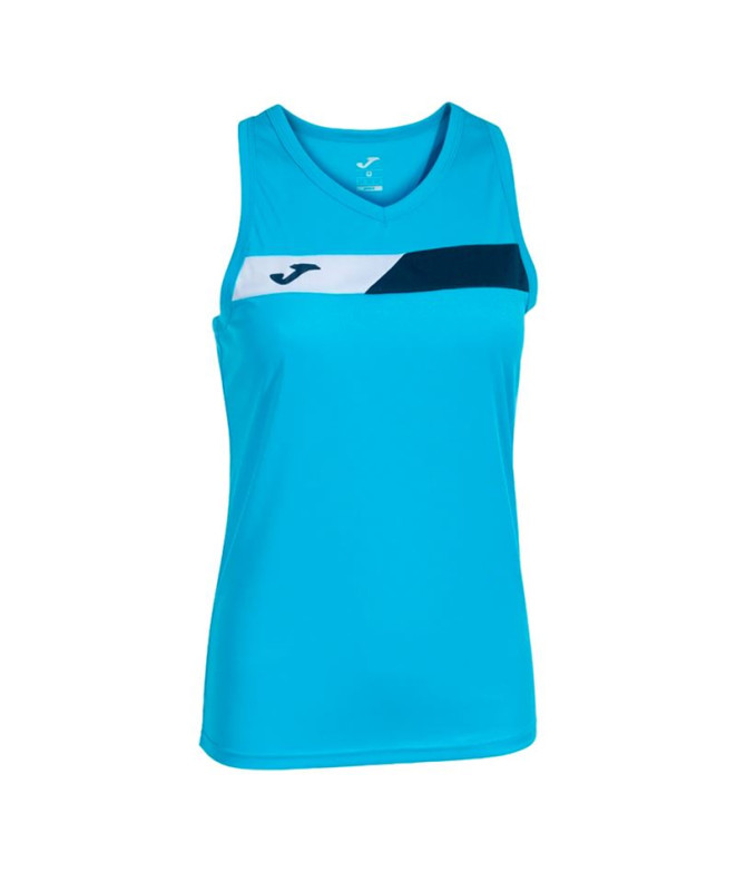 Camiseta Pádel Joma Court de Sem mangas Turquesa Fluorine Marinha Branco Menina