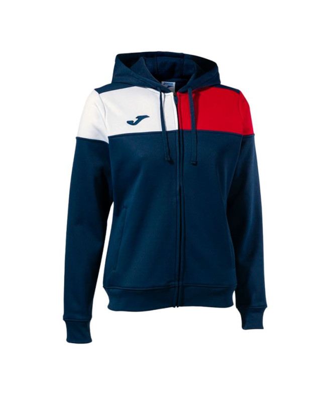 Veste Football Joma de Hooded Crew Vmarino Rouge Blanc Fille